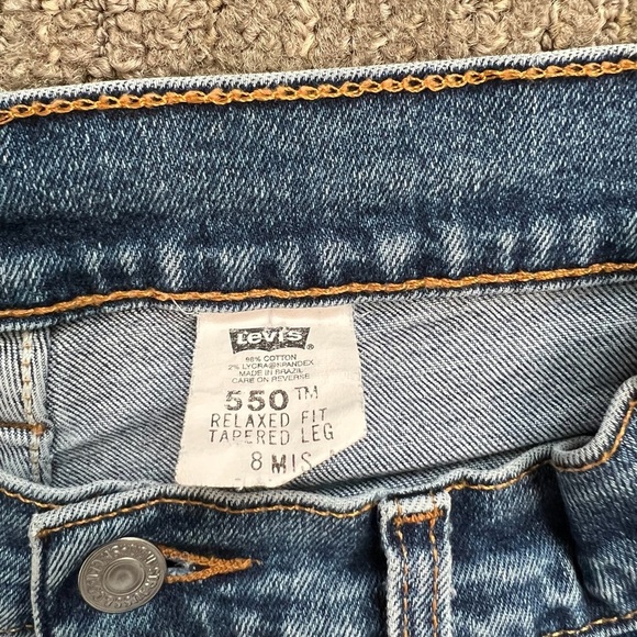 Vintage Levi’s 550 Relaxed Fit Tapered Leg 90’s Jean Medium Wash Size 8 Mis - Picture 2 of 7